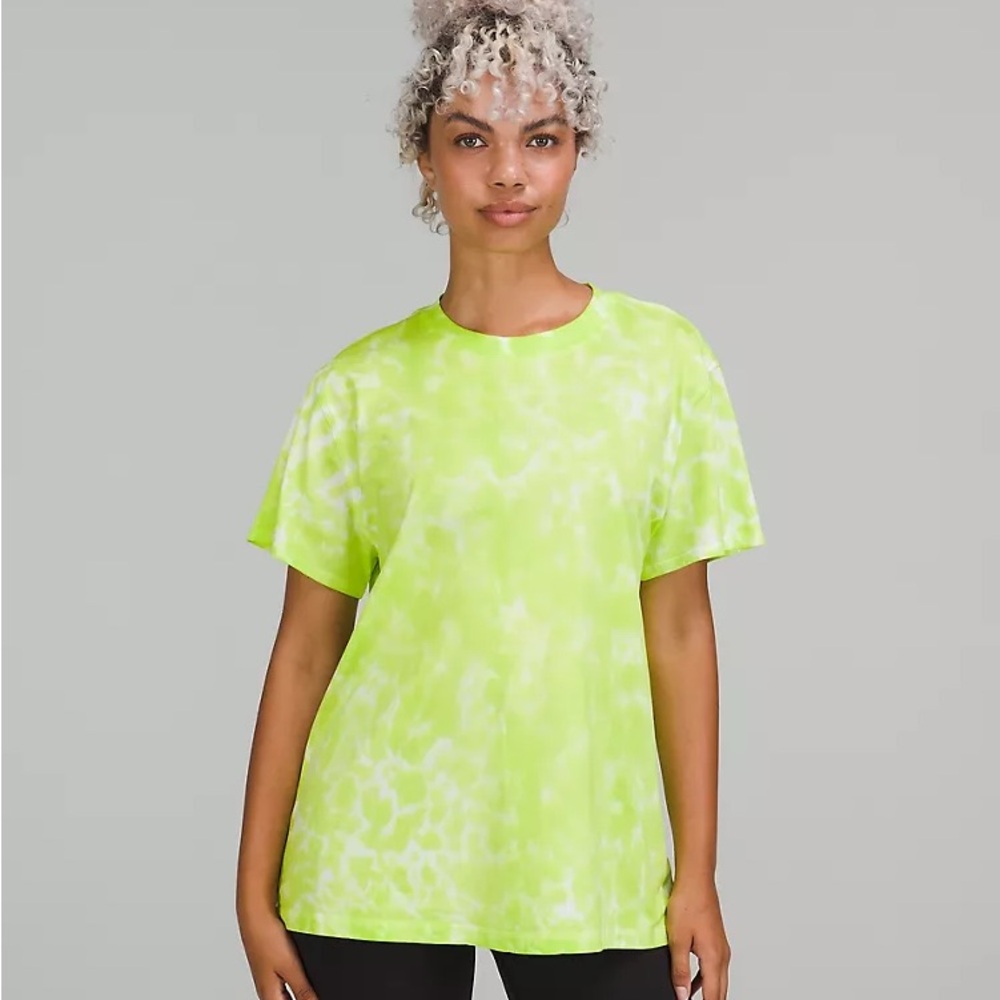 Like New Lululemon All Your Cotton Tshirt Tie Dye Sz 8 and Sz 10